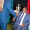 Ministry of Transport receiving an award at the launch of the Reforms and Management Policy