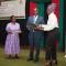 The Chief Director of Reforms Seodi White and Director of Reforms (TS) Emmie Galafa handing over the two policies to the Chief Secretary