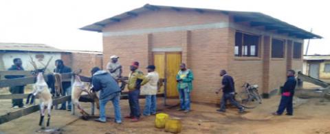 A slaughter house constructed by Mchinji District Council