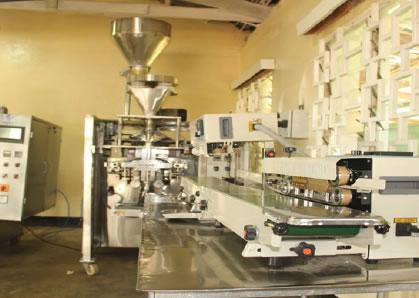 A High Quality Cassava Flour (HQCF) processing machine at the EDC in Mponela
