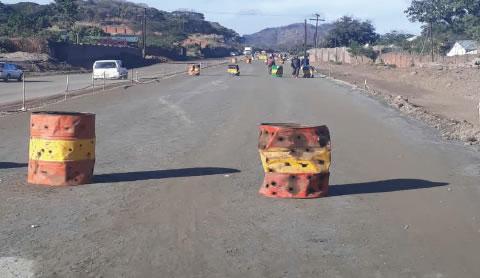 The dual carriage way from Clock Tower via Magalasi to Kameza Roundabout